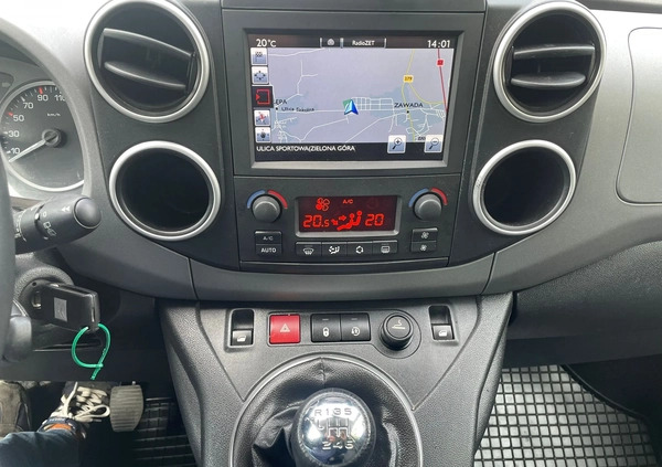 Citroen Berlingo cena 40900 przebieg: 190325, rok produkcji 2018 z Łęczyca małe 172